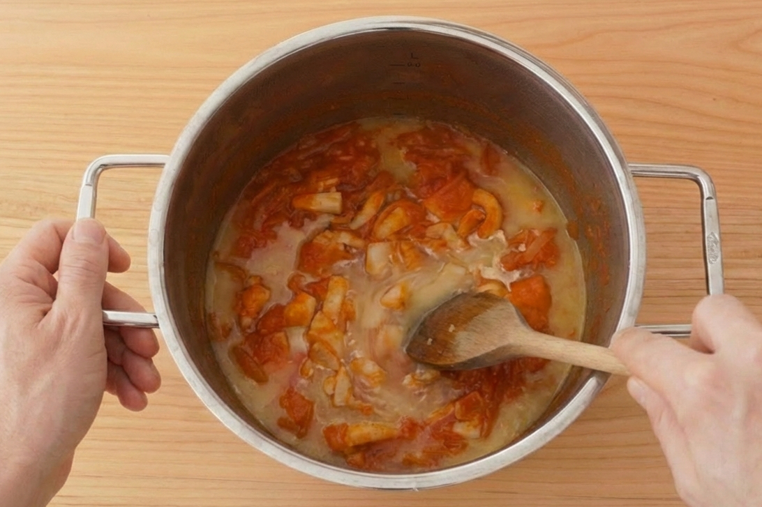 Caldereta de pescado y marisco, una receta de toma pan y moja
