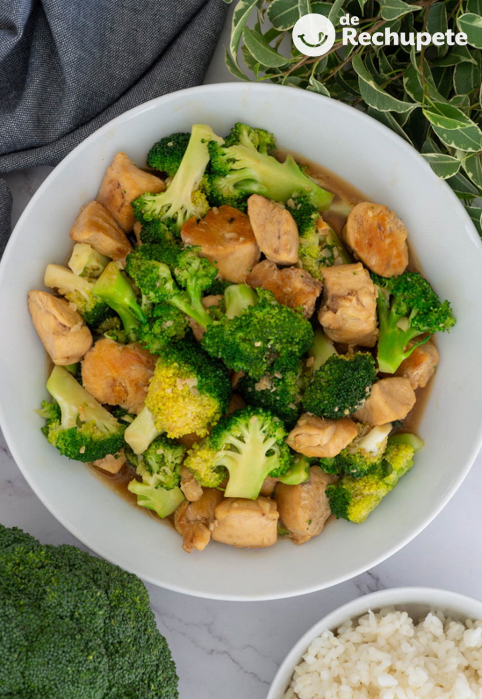 Brócoli con pollo. Receta fácil, ligera y saludable