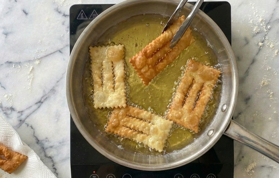 Chiacchiere o frappe italiano de Carnaval