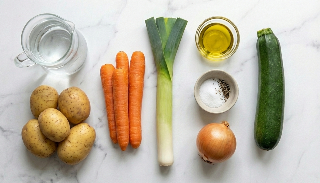 Crema de verduras rápida en olla exprés Fissler. Receta fácil, sana y lista en minutos