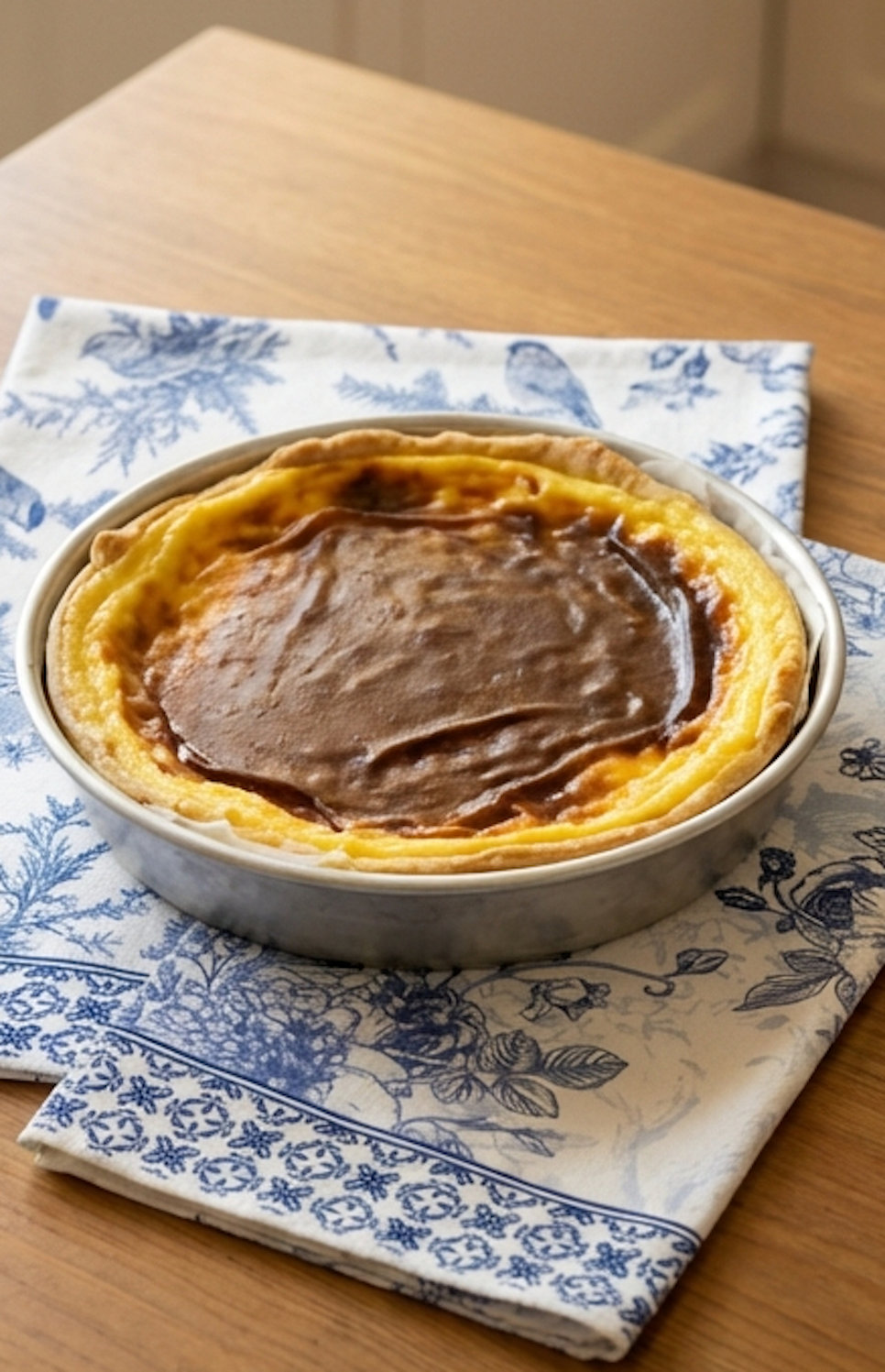 Flan parisien tradicional. La crema francesa con base de masa quebrada que nunca falla