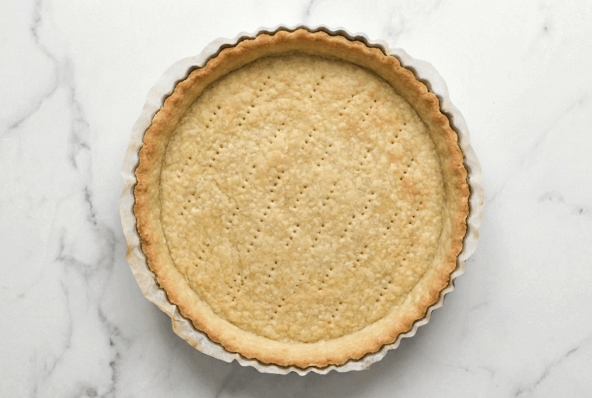 Flan parisien tradicional. La crema francesa con base de masa quebrada que nunca falla