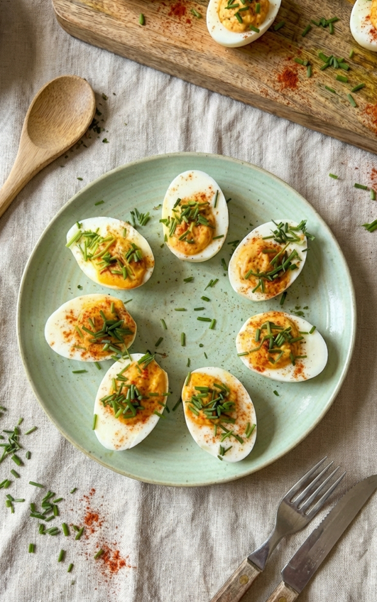 Huevos endiablados o Deviled Eggs. Una receta fácil y rápida