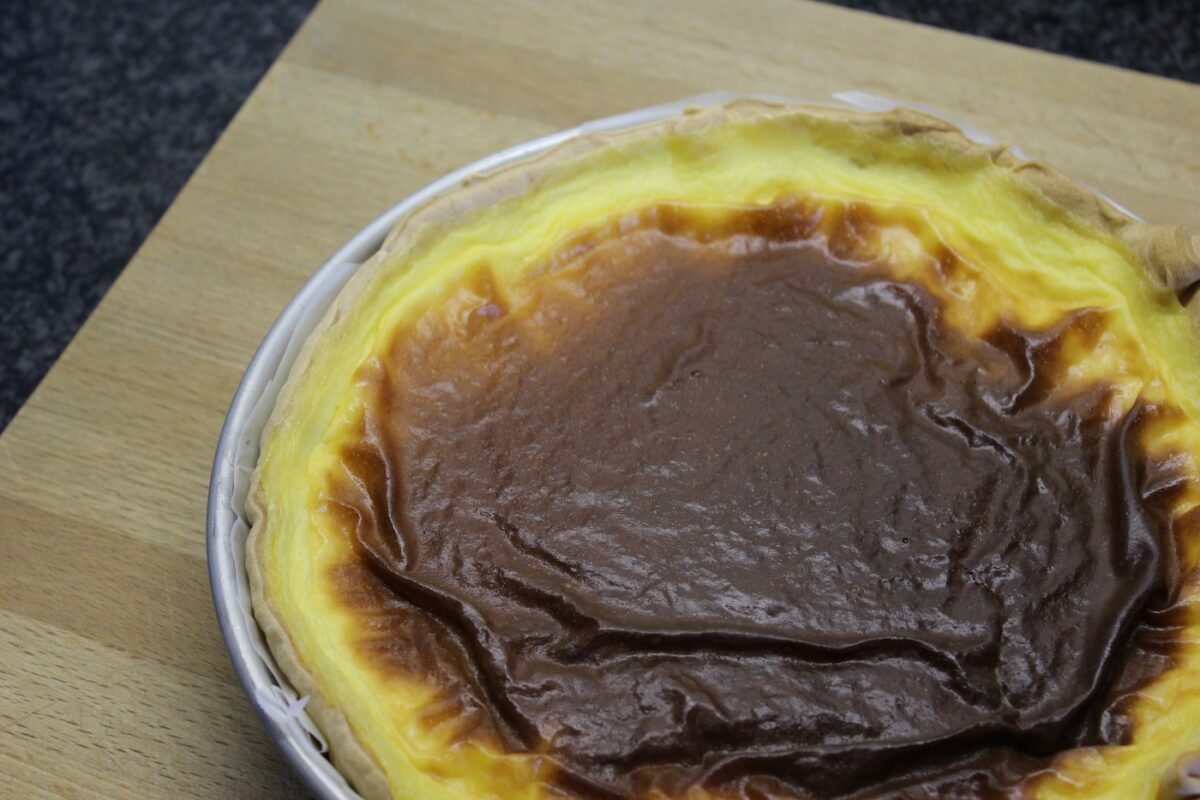 Flan parisien tradicional. La crema francesa con base de masa quebrada que nunca falla