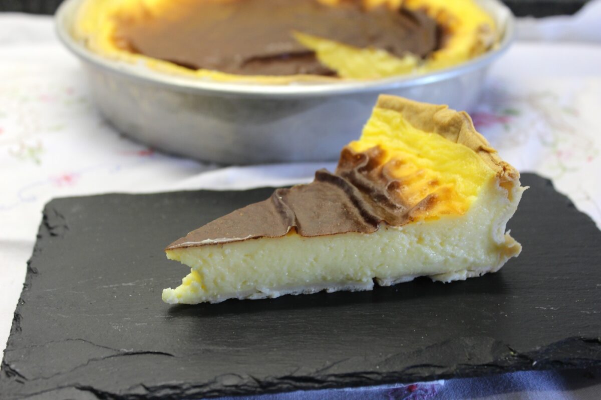 Flan parisien tradicional. La crema francesa con base de masa quebrada que nunca falla