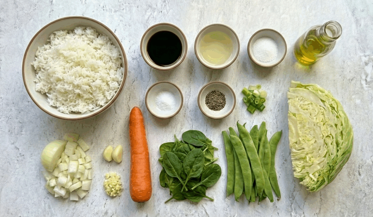 Salteado de arroz, verduras y tofu paso a paso