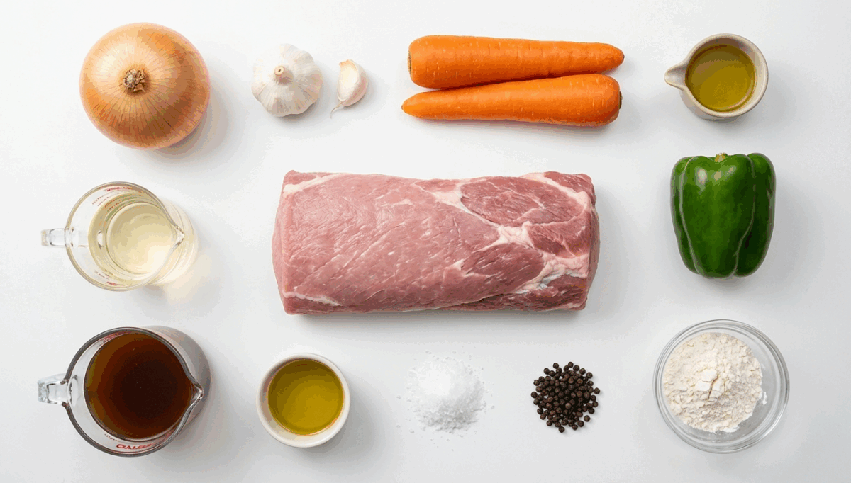 Lomo de cerdo en salsa casero y jugoso. Receta fácil paso a paso