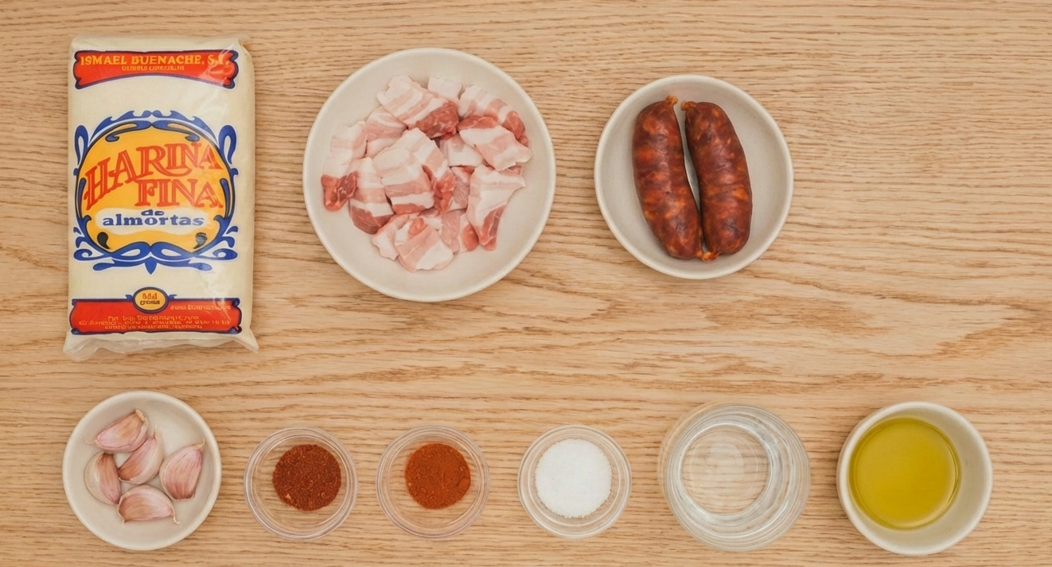 Gachas manchegas tradicionales. Receta auténtica paso a paso
