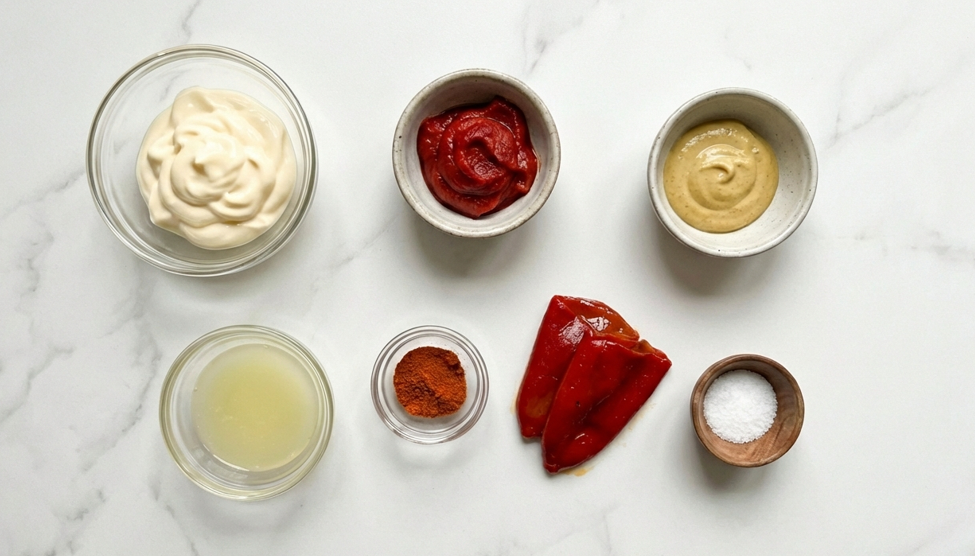 Salsa andaluza casera. Receta facil y rapida en 10 minutos