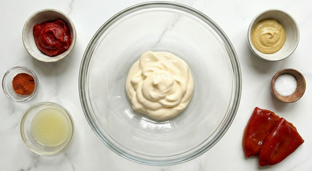 Salsa andaluza casera. Receta facil y rapida en 10 minutos