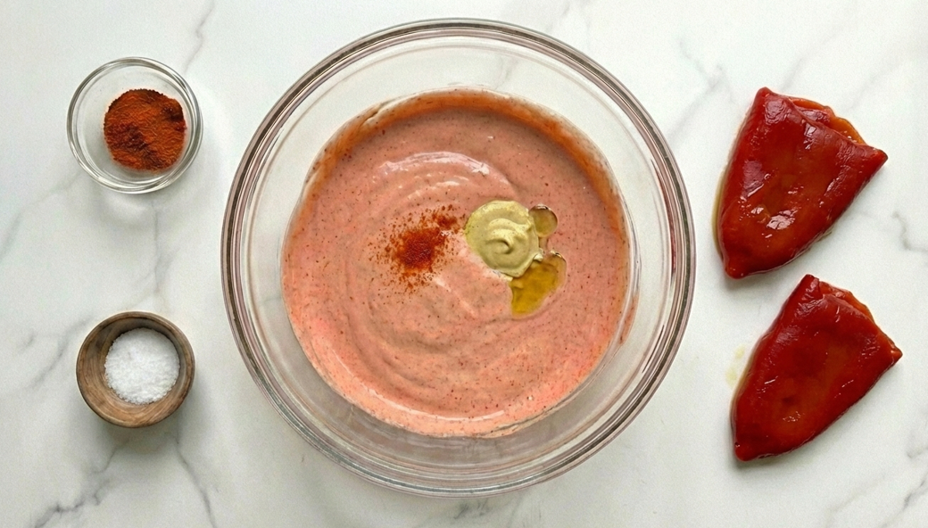 Salsa andaluza casera. Receta facil y rapida en 10 minutos