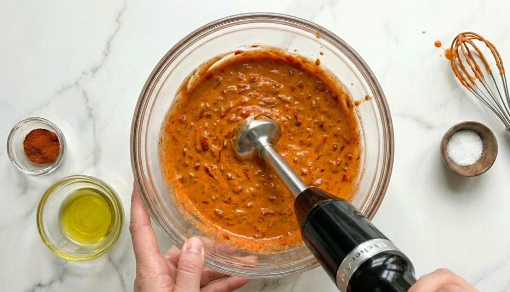 Salsa andaluza casera. Receta facil y rapida en 10 minutos