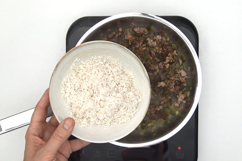 Arroz sucio al estilo cajún