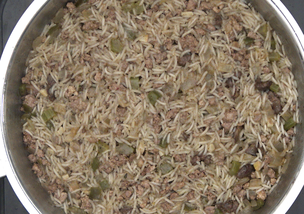 Arroz sucio al estilo cajún