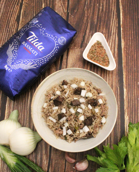 Arroz sucio al estilo cajún