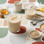 Batido de plátano y avena casero, cremoso y lleno de energía para empezar el día con buen pie