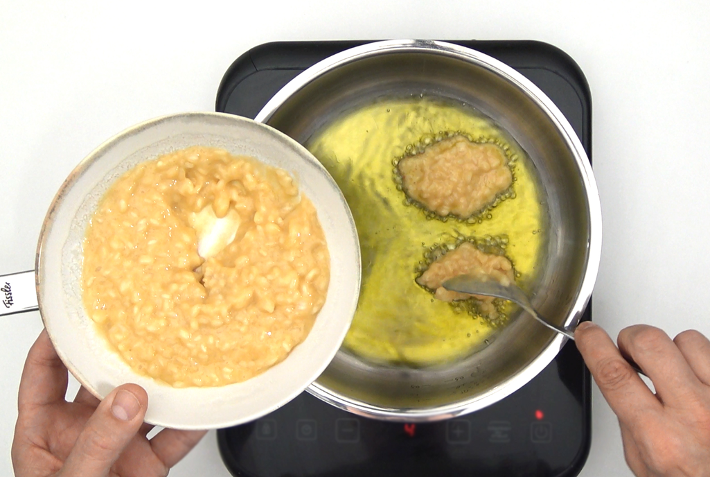 Chulas de arroz en almíbar. Postre de Entroido