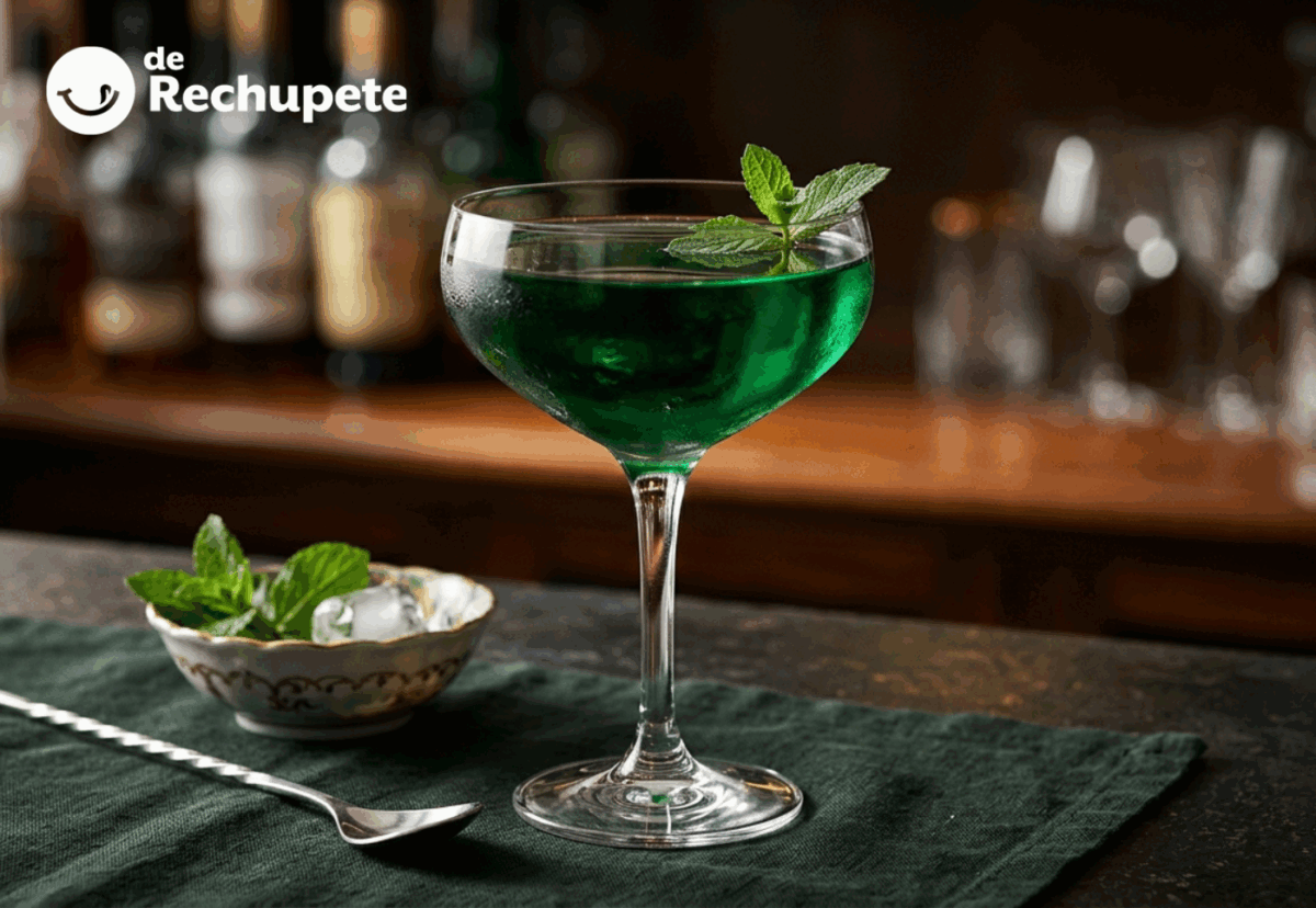 Cóctel Caruso. Un trago elegante con ginebra y menta
