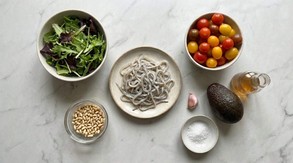 Ensalada de gulas. Receta fresca, rápida y con ese punto marino que siempre apetece