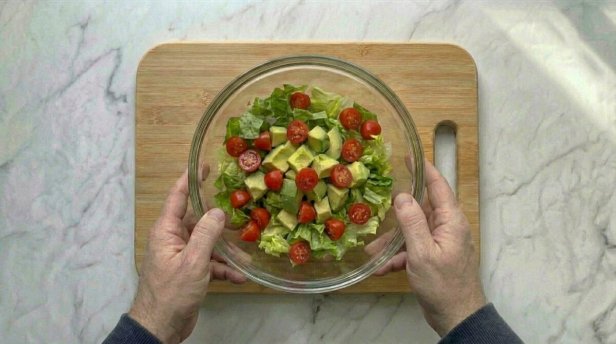 Ensalada de gulas. Receta fresca, rápida y con ese punto marino que siempre apetece