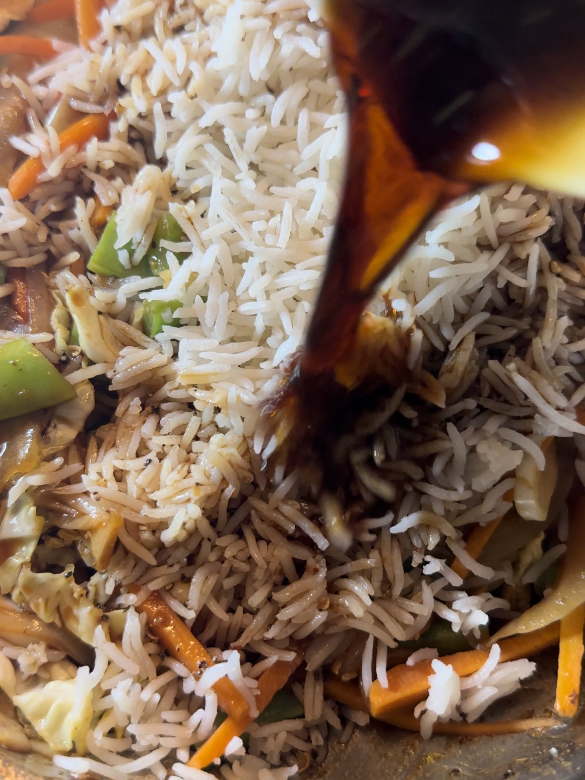 Salteado de arroz, verduras y tofu paso a paso