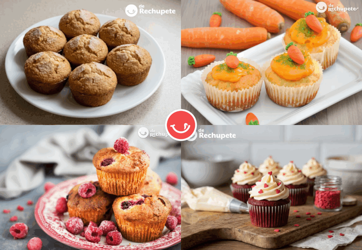 Magdalenas, muffins y cupcakes. Tres tipos distintos, mismo placer
