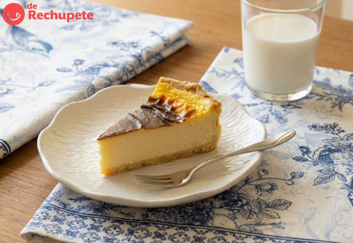 Flan parisien tradicional. La crema francesa con base de masa quebrada que nunca falla