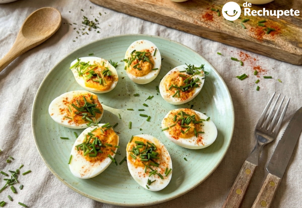 Huevos endiablados o Deviled Eggs. Una receta fácil y rápida
