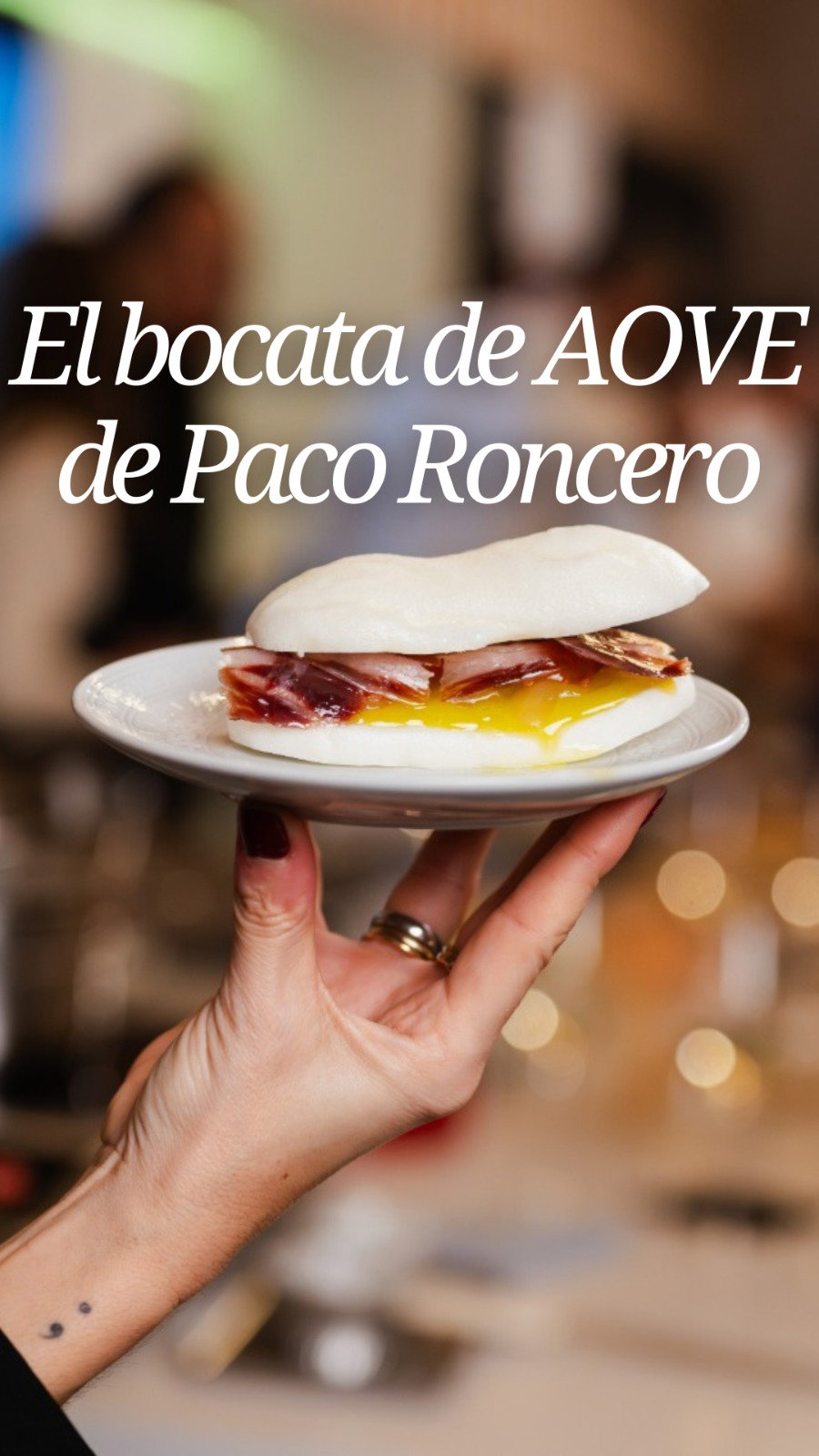 Paco Roncero, del bocadillo reinventado a un arroz inesperado con aove