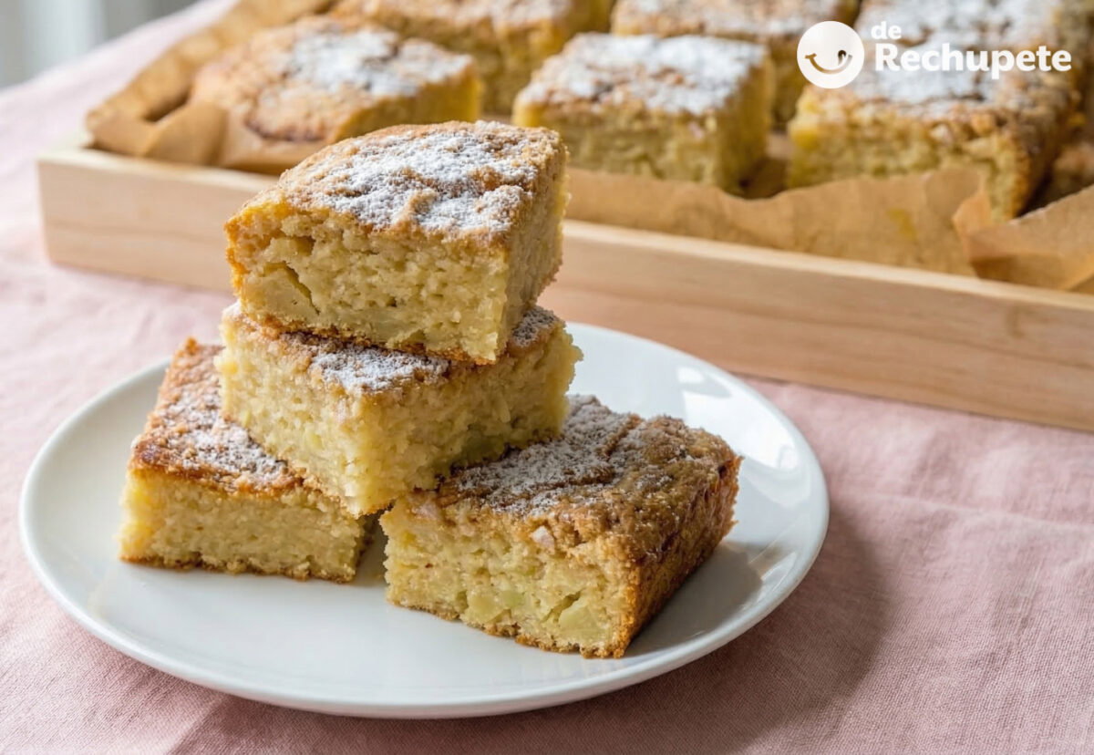 Coca de patata y almendra. Receta tradicional muy esponjosa de Castellón