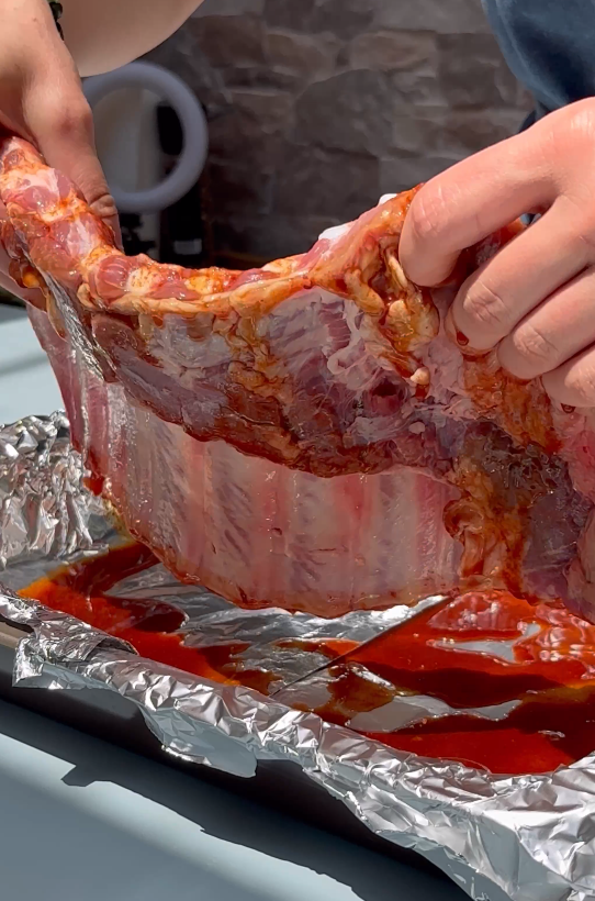 Costillas asadas teriyaki al horno. Jugosas, pegajosas y fáciles de hacer en casa