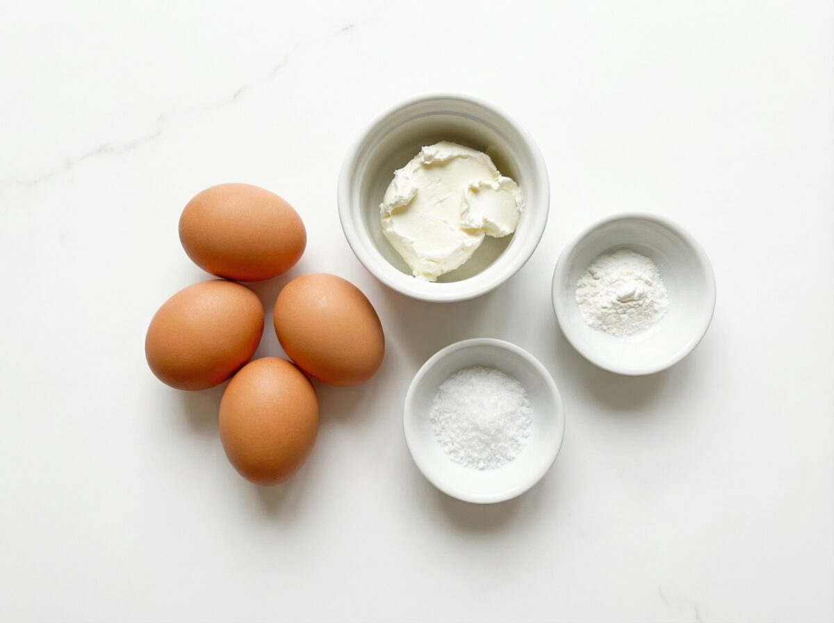 Pan nube o cloud bread. Receta lista con 4 ingredientes