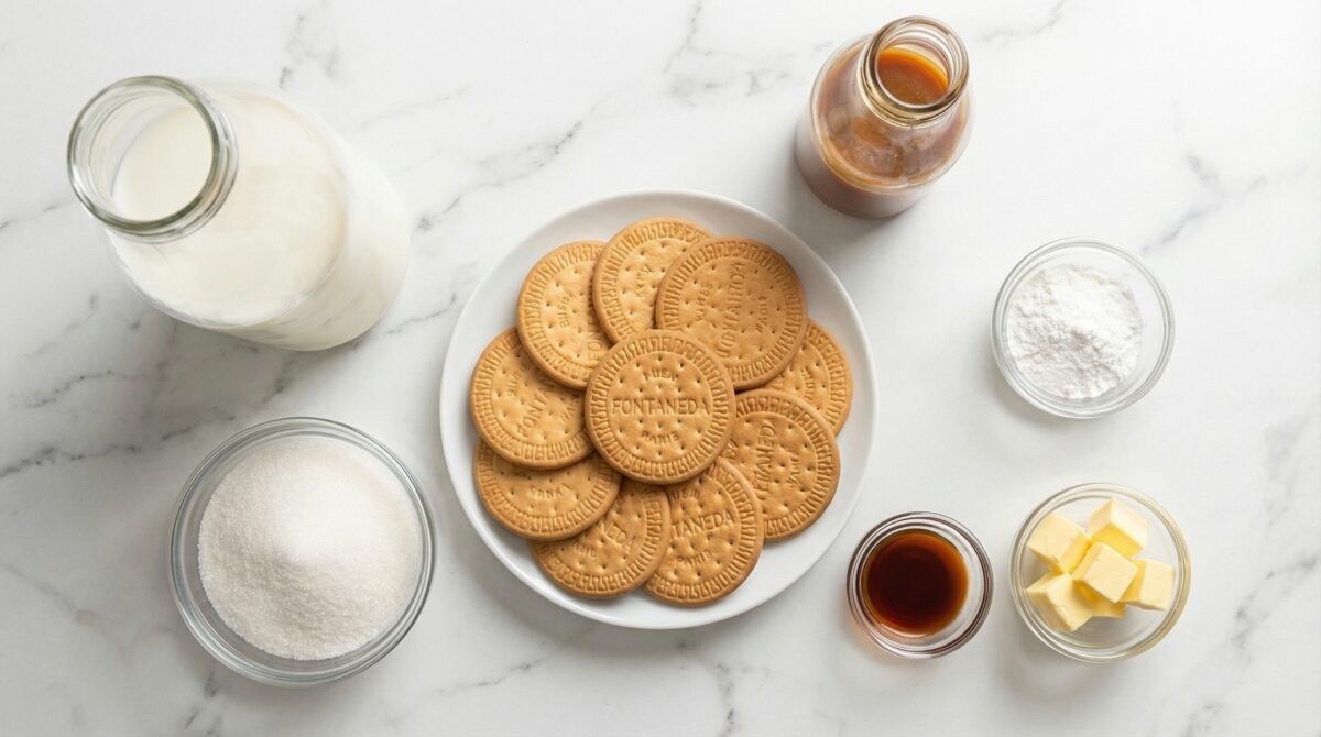 Postre con galletas María. Receta casera fácil, cremosa y sin complicaciones