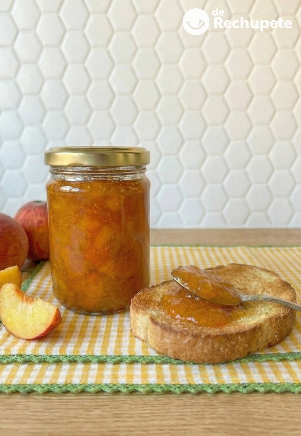 Mermelada de melocotón casera. Receta fácil y tradicional paso a paso