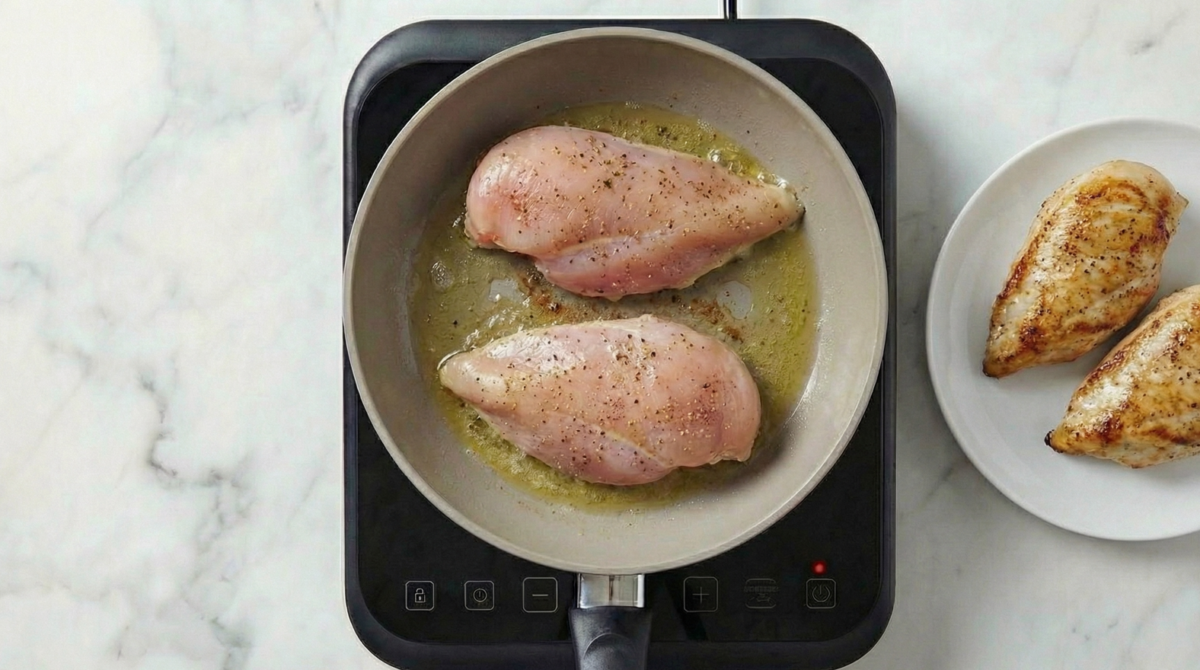 Pechugas de pollo en salsa de queso. Receta fácil, cremosa y lista en 30 minutos