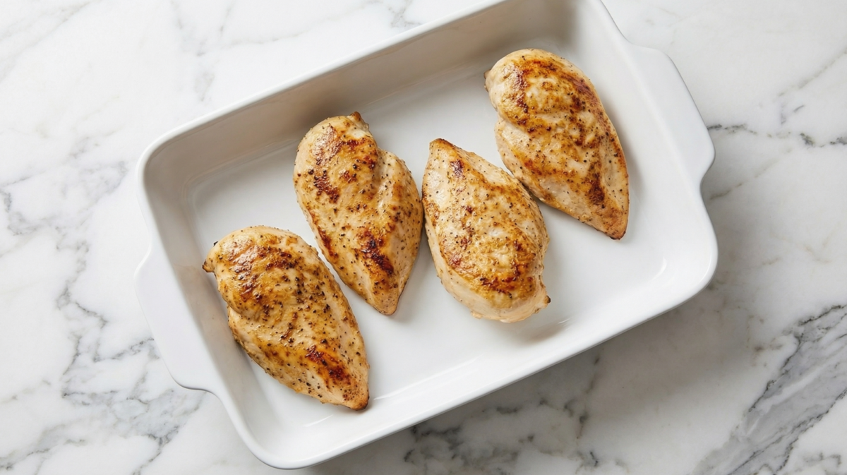 Pechugas de pollo en salsa de queso. Receta fácil, cremosa y lista en 30 minutos