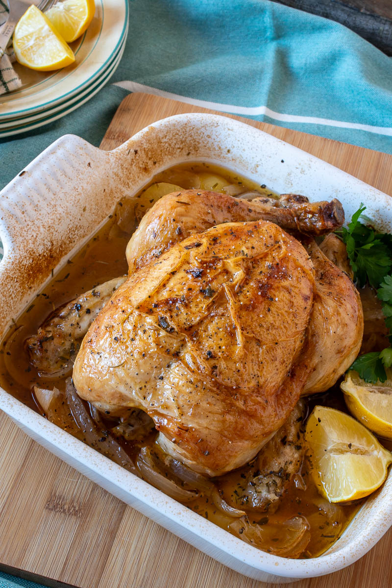 Pollo asado a la cerveza paso a paso