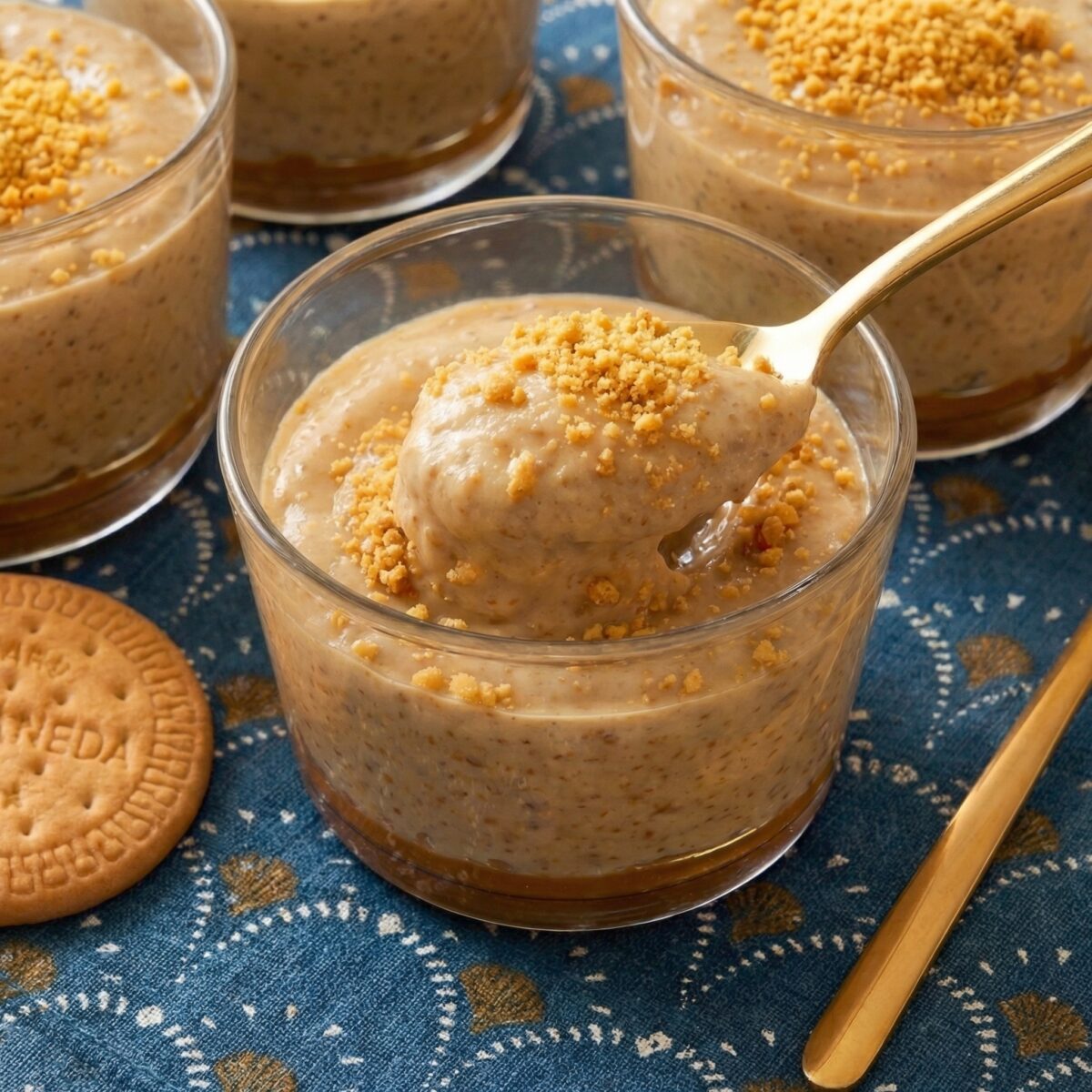 Postre con galletas María. Receta casera fácil, cremosa y sin complicaciones