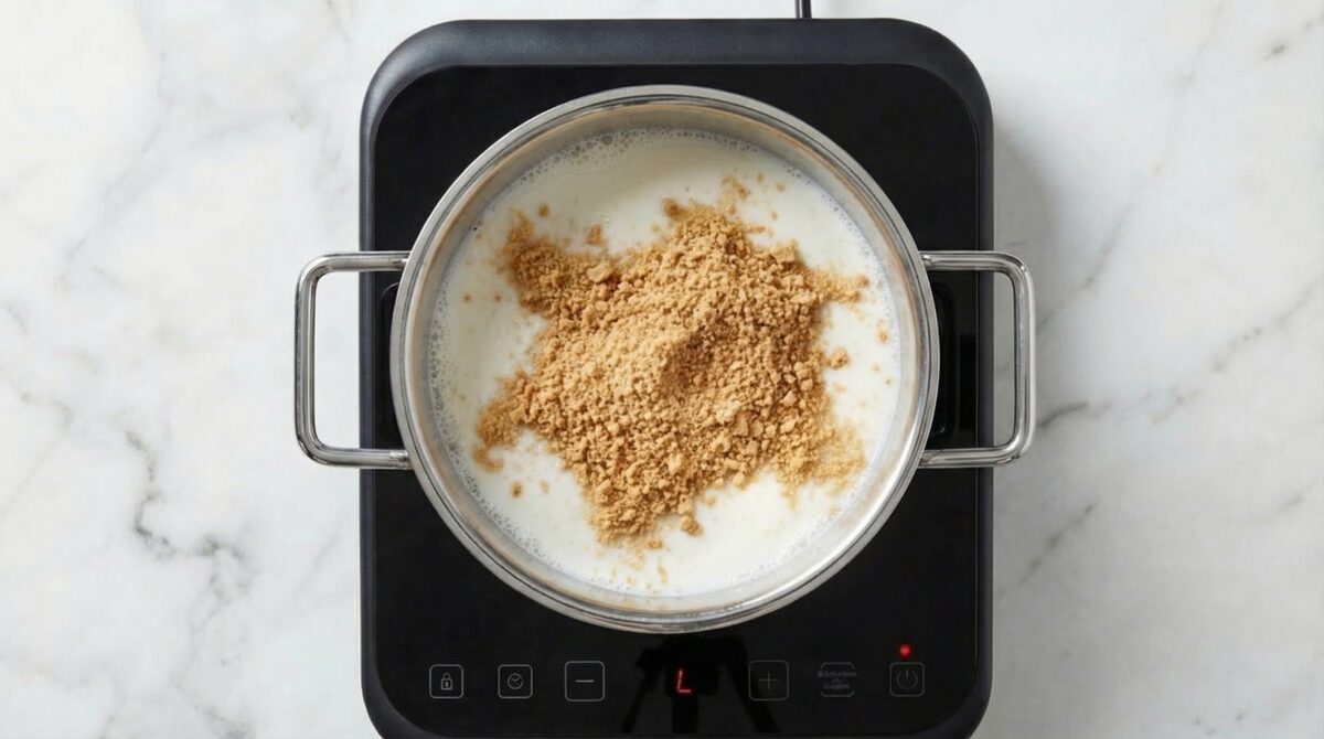 Postre con galletas María. Receta casera fácil, cremosa y sin complicaciones