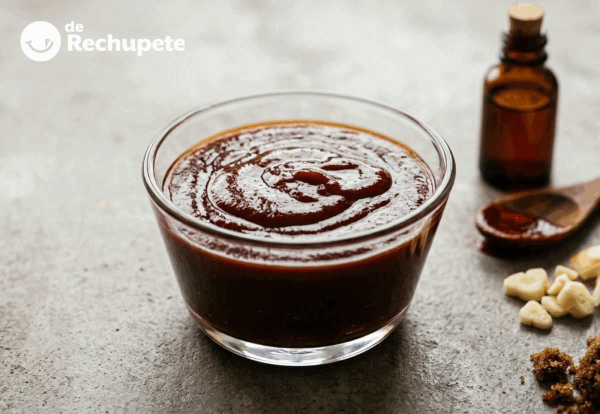 Salsa bourbon americana casera, dulce, intensa y con carácter