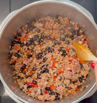 Chili con carne en olla exprés Fissler