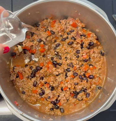 Chili con carne en olla exprés Fissler
