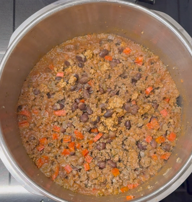 Chili con carne en olla exprés Fissler