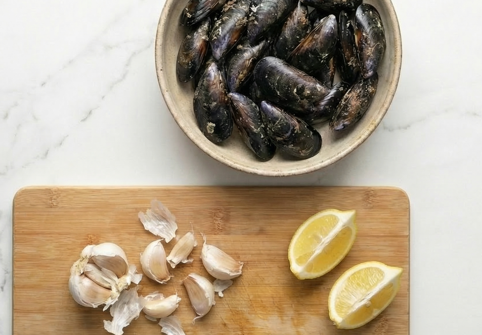 Clóchinas valencianas al vapor con limón, ajo y pimentón dulce: receta fácil y rápida