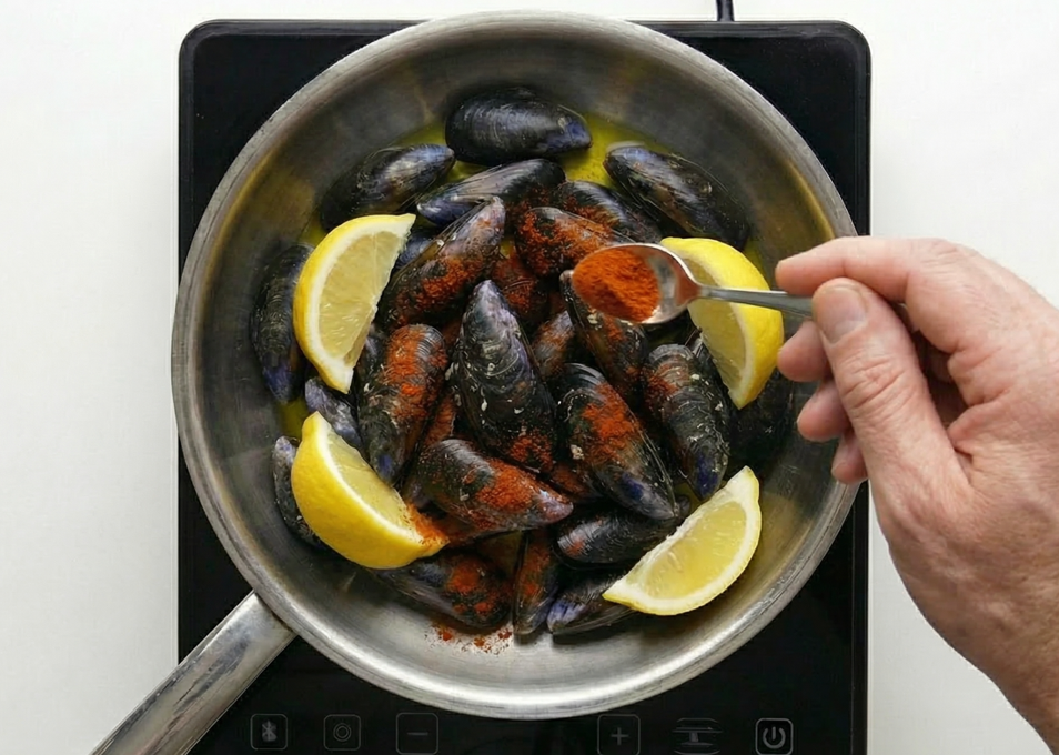 Clóchinas valencianas al vapor con limón, ajo y pimentón dulce: receta fácil y rápida