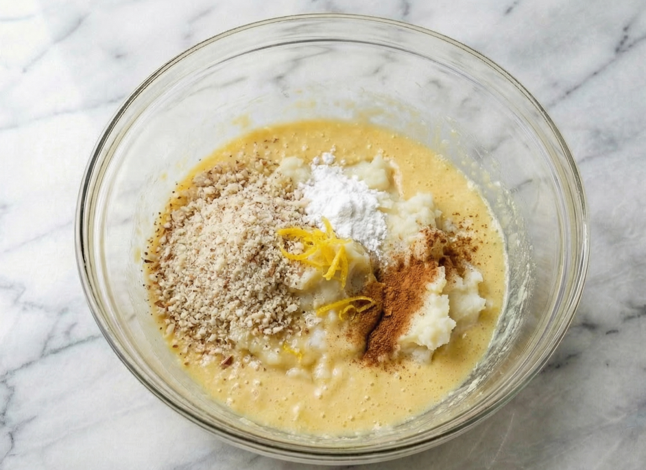 Coca de patata y almendra. Receta tradicional muy esponjosa de Castellón