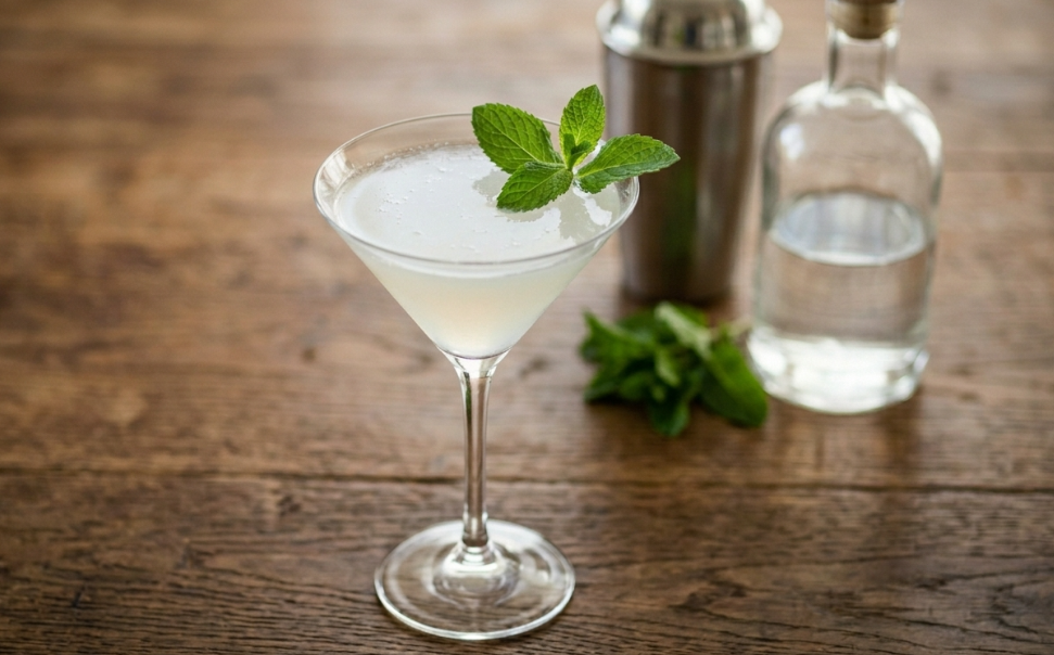 Cóctel White Spider. Receta fácil y refrescante con vodka y menta