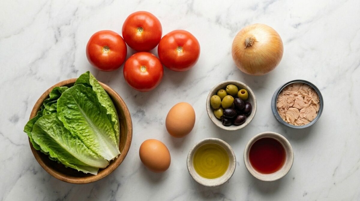 Ensalada valenciana tradicional. Receta fresca y sencilla paso a paso