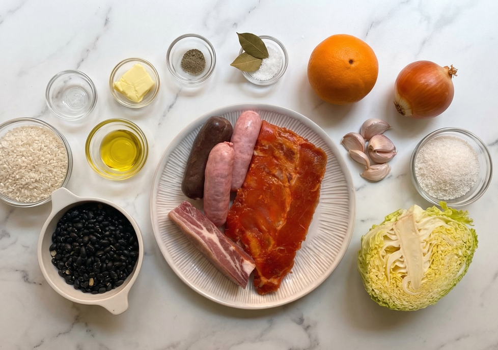 Feijoada brasileña. Guiso potente y lleno de sabor