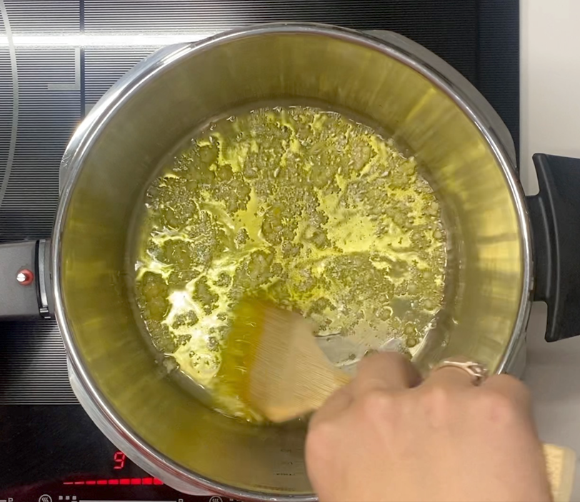 Guiso de calamares con garbanzos en olla exprés